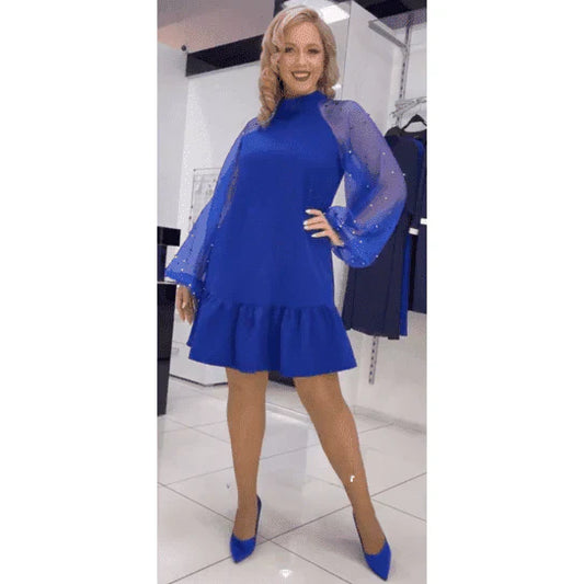 Elegantne kleit lipsuga selja taga