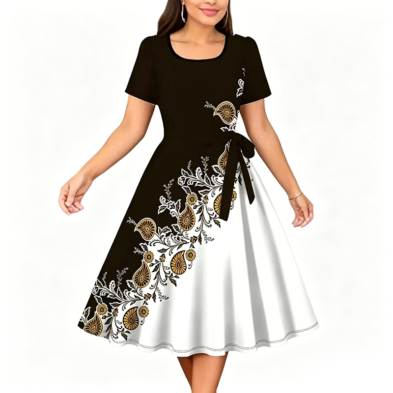 Elegantne lilleline kleit