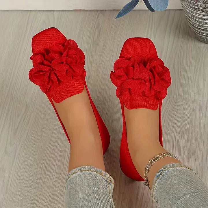 Naiste lillelised madalad kingad