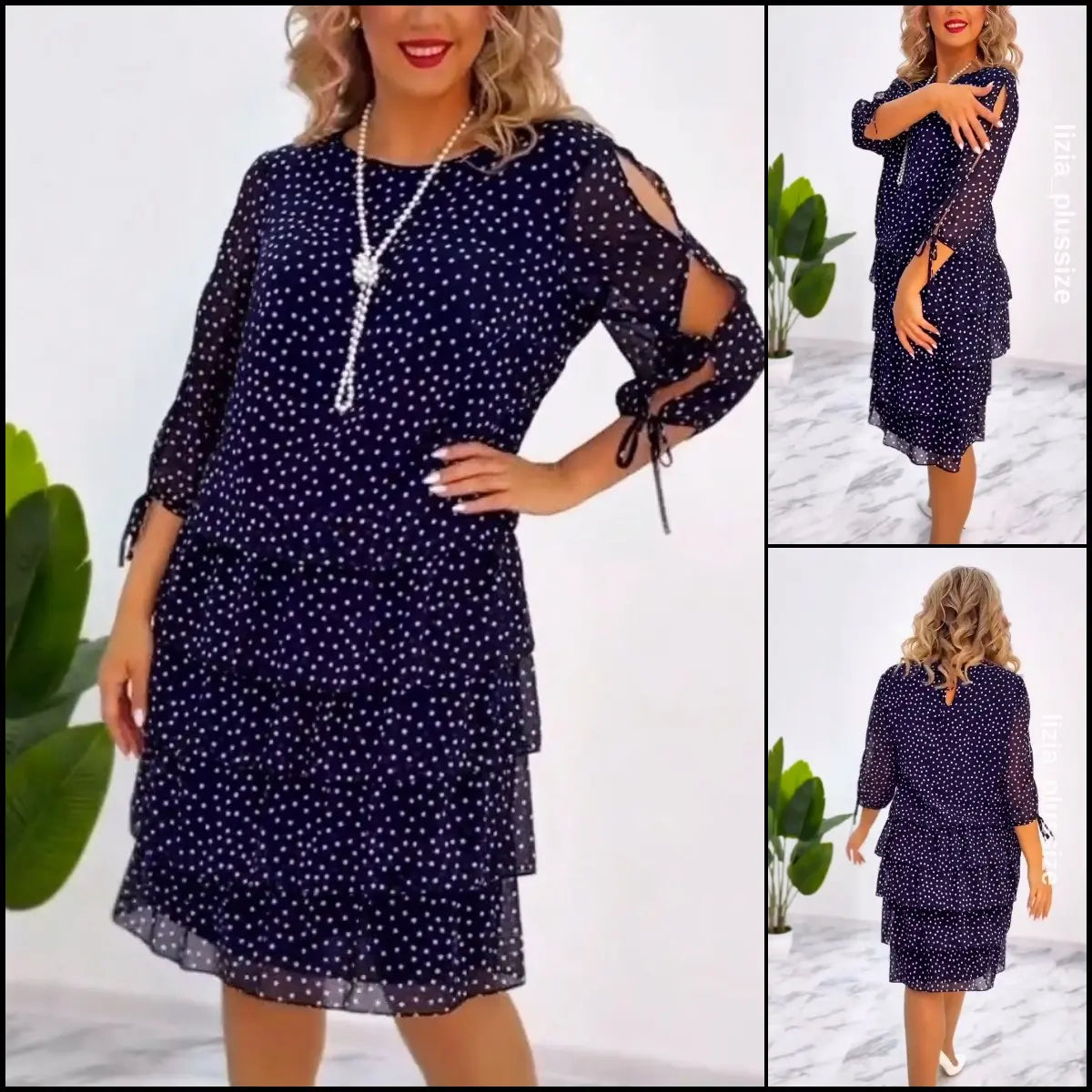 Polka-täpiline kostüüm