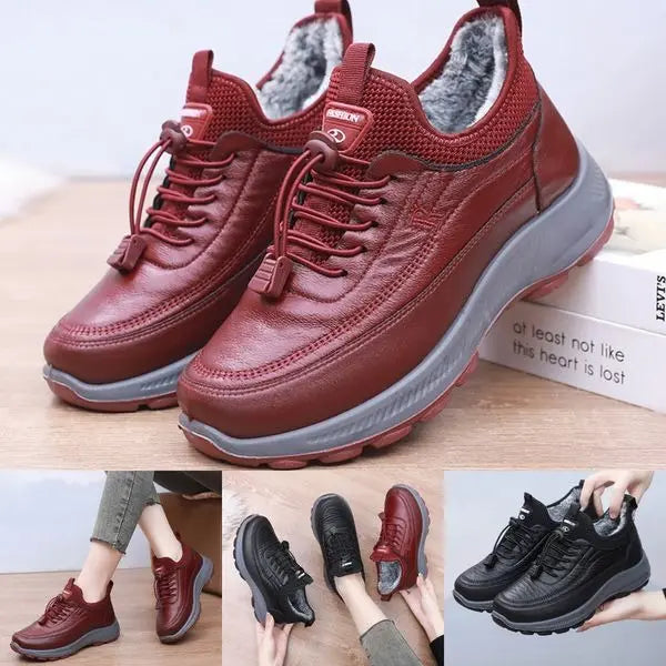 Soojad nahast naiste talvised tossud