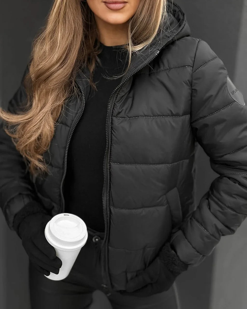 Naiste moodne lühike soe juhuslik jope