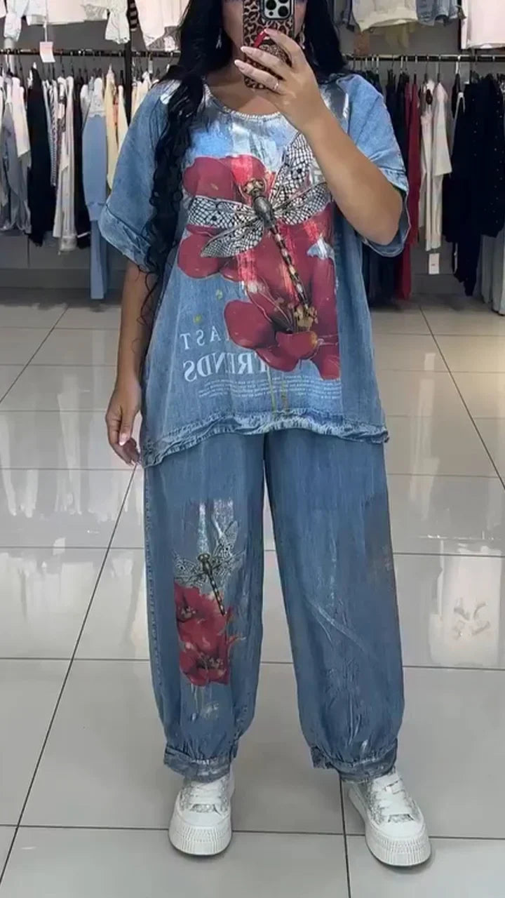 Sinine vaba aja ülikond naistele