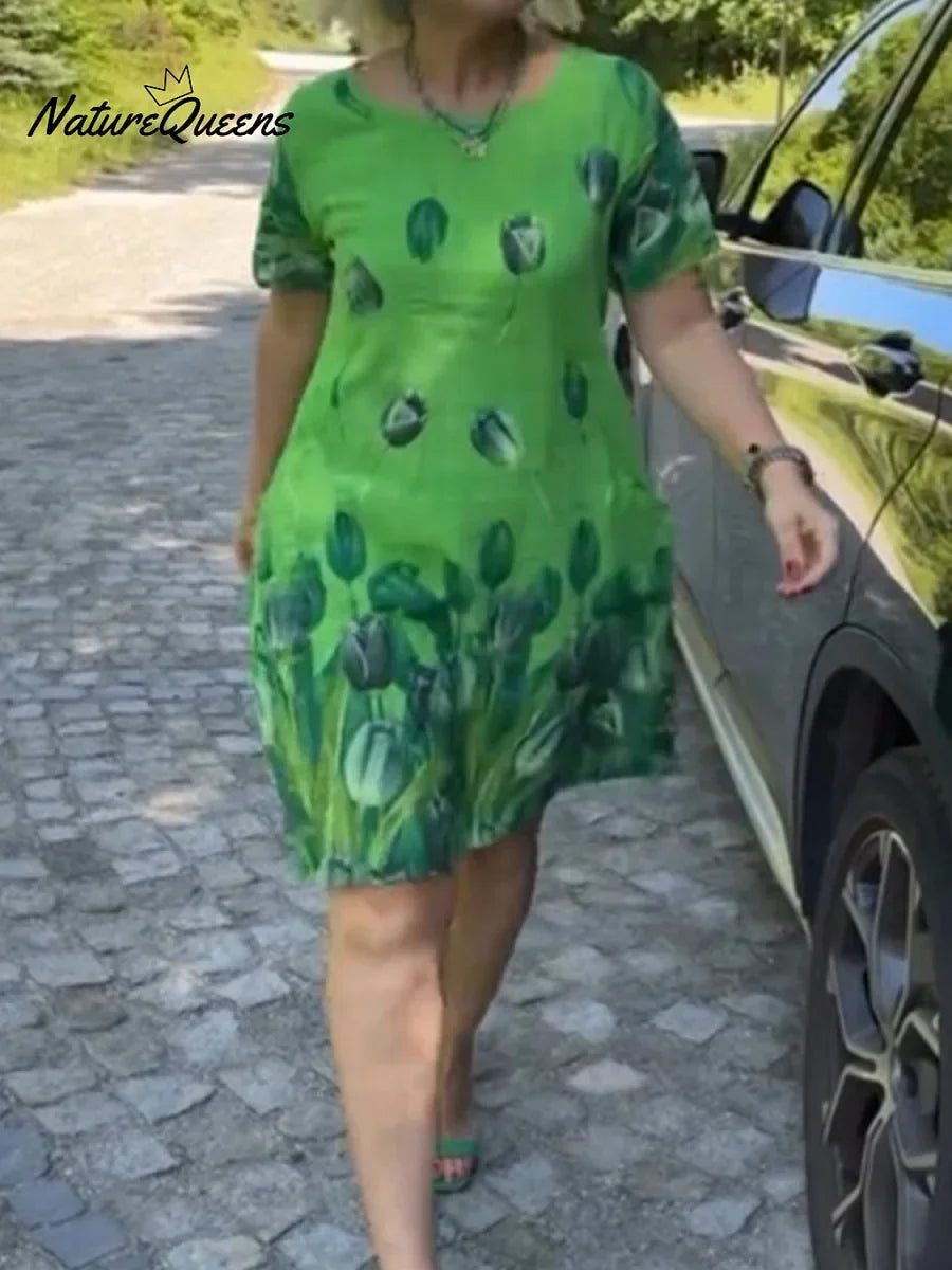 Naiste kleit lilleprindiga