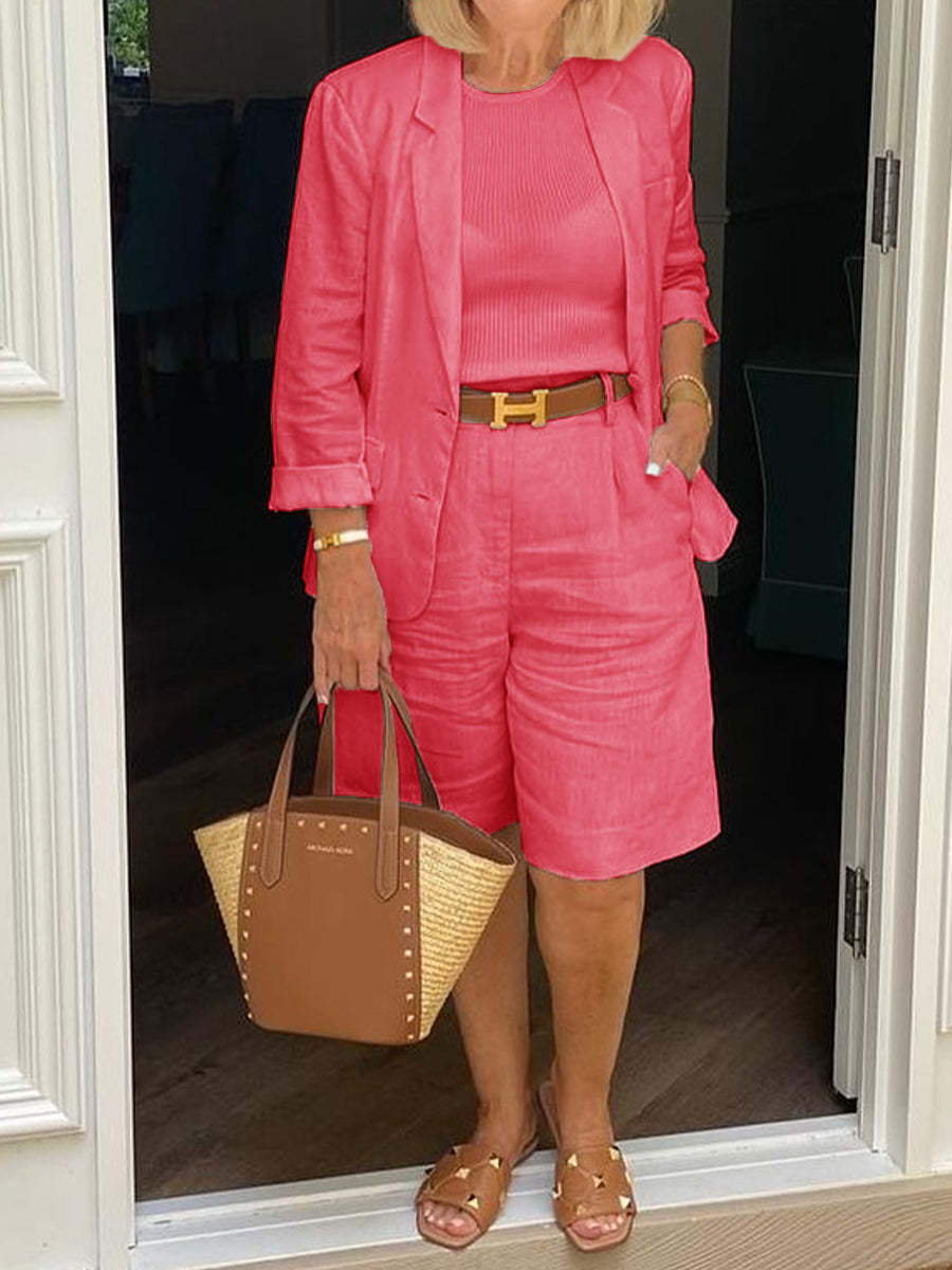 Puuvillane kaheosaline vabaaja kostüüm