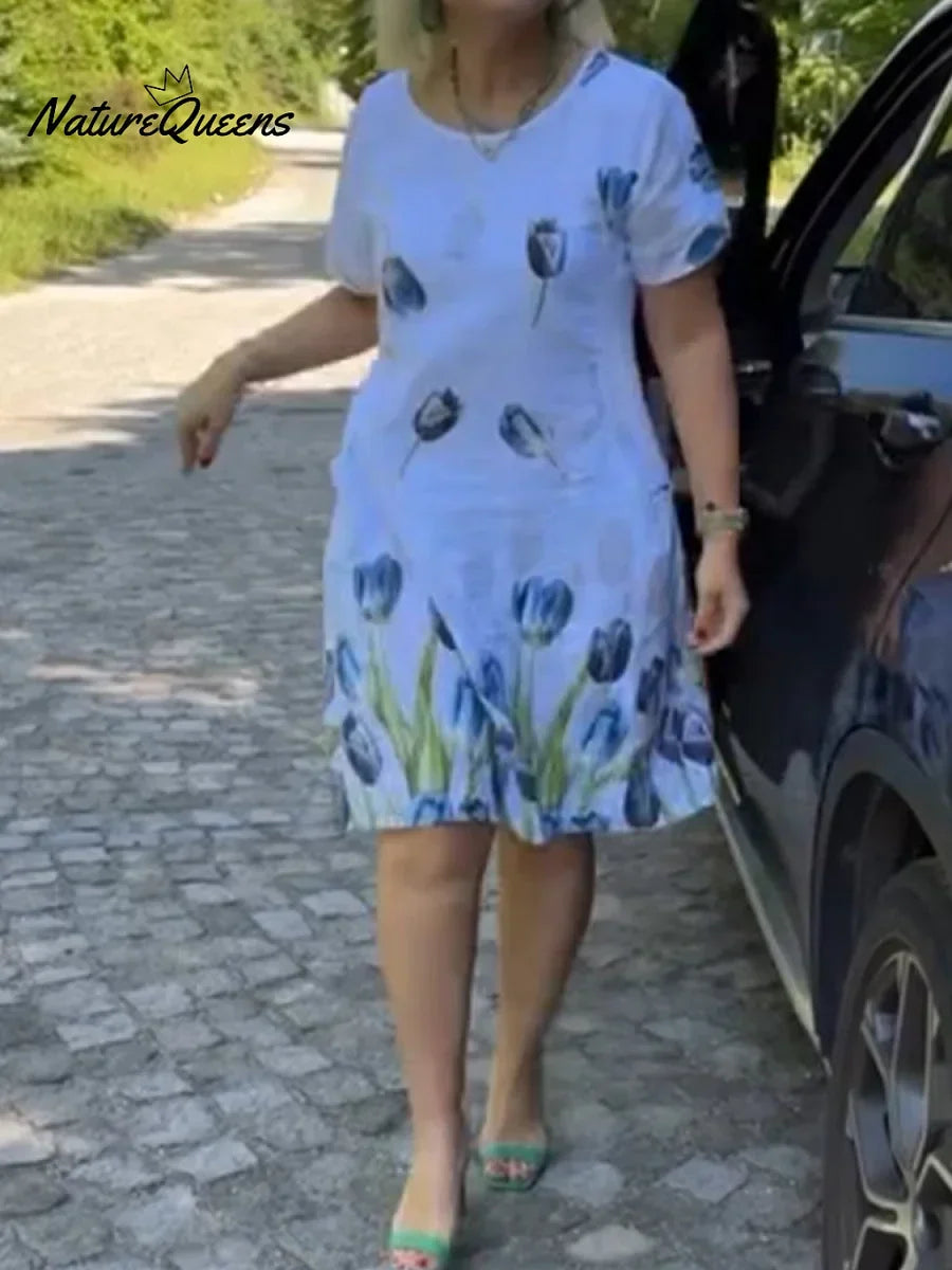 Naiste kleit lilleprindiga