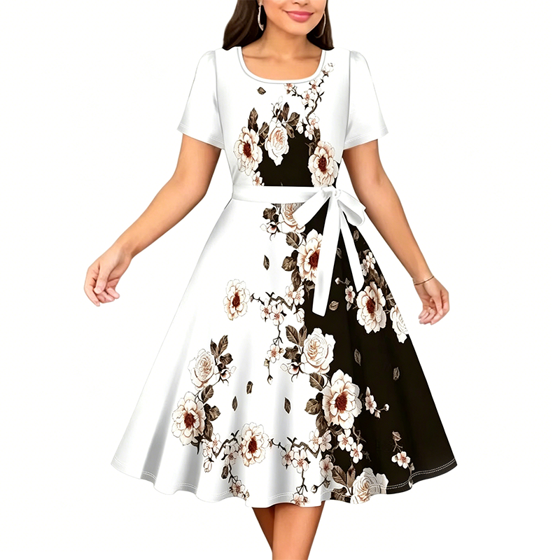 Elegantne lilleline kleit