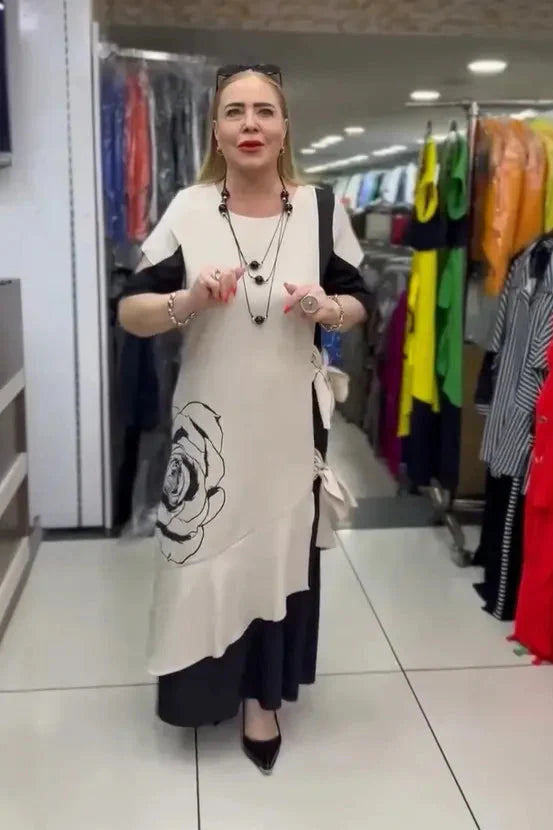 Tiina - Uus vabaaja kleit paelaga