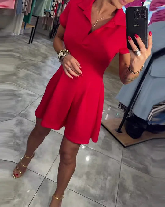 Ühevärviline pidulik kleit naistele