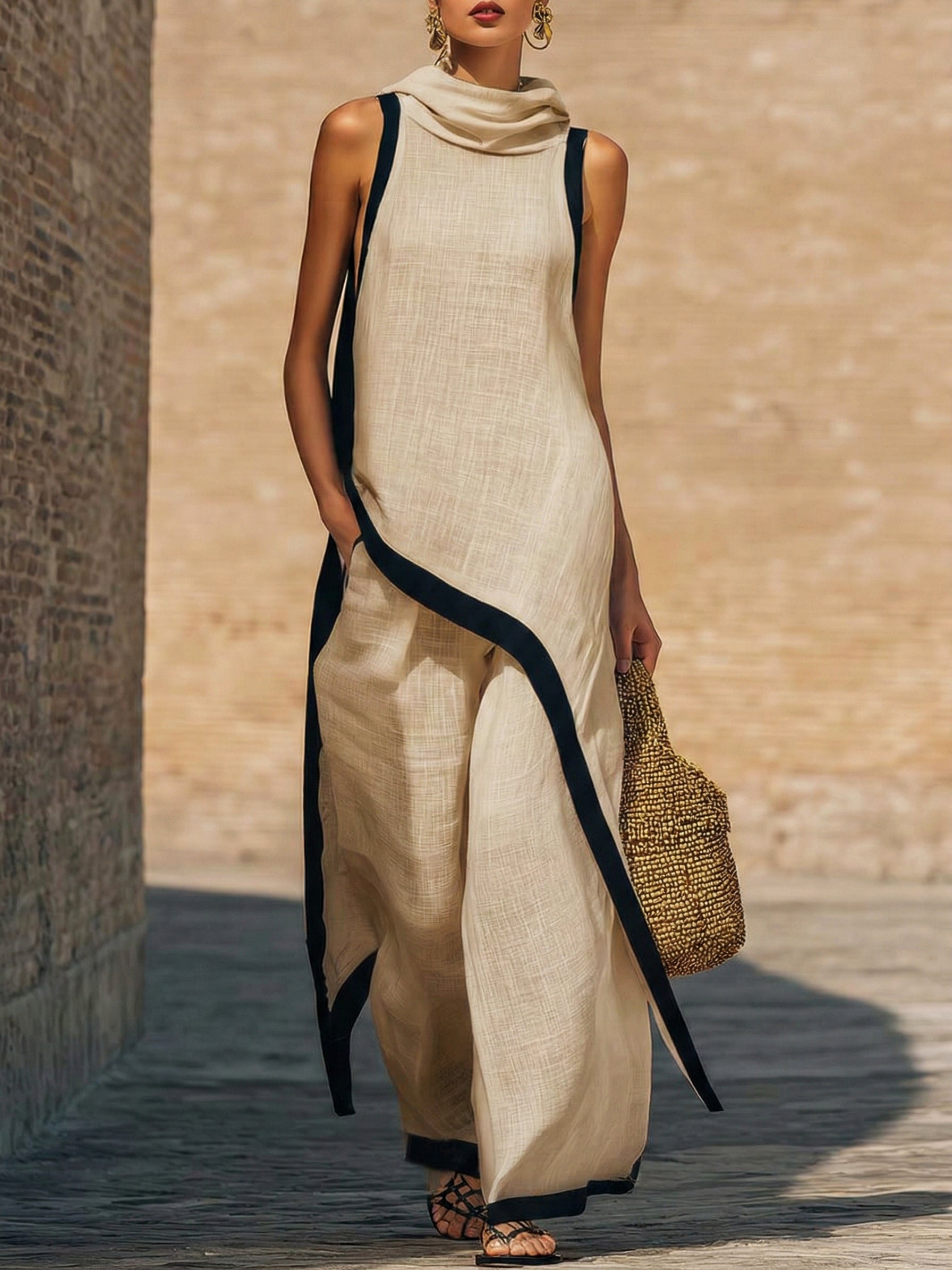 Eriline, elegantne kaheosaline komplekt