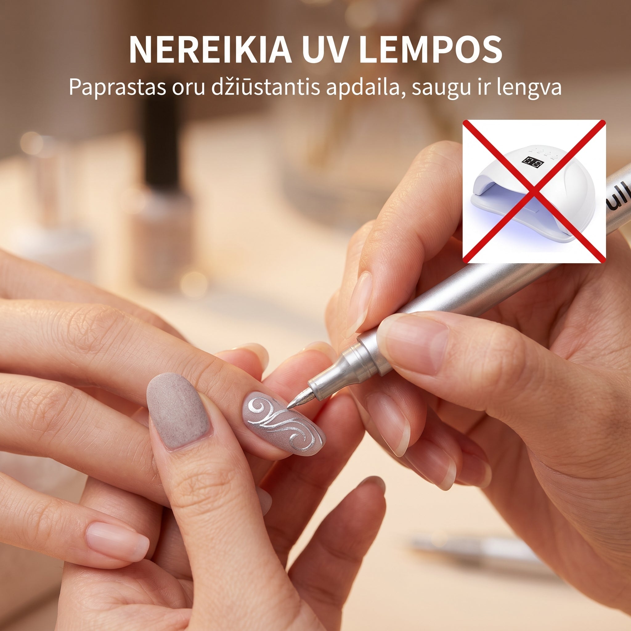 Kahepoolne küünedisaini markerite komplekt