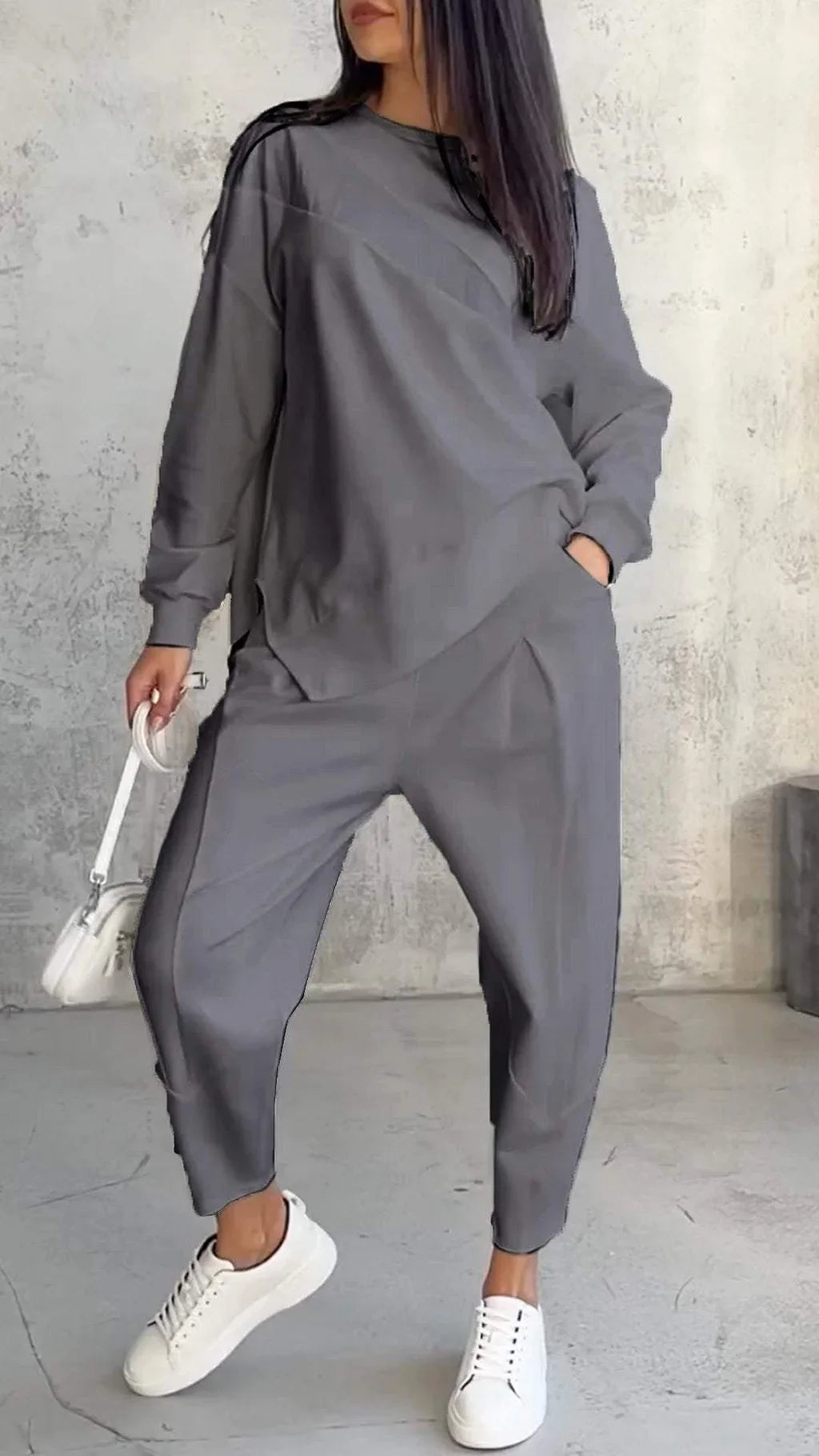 Kaheosaline pikkade varrukatega vabaajaülikond