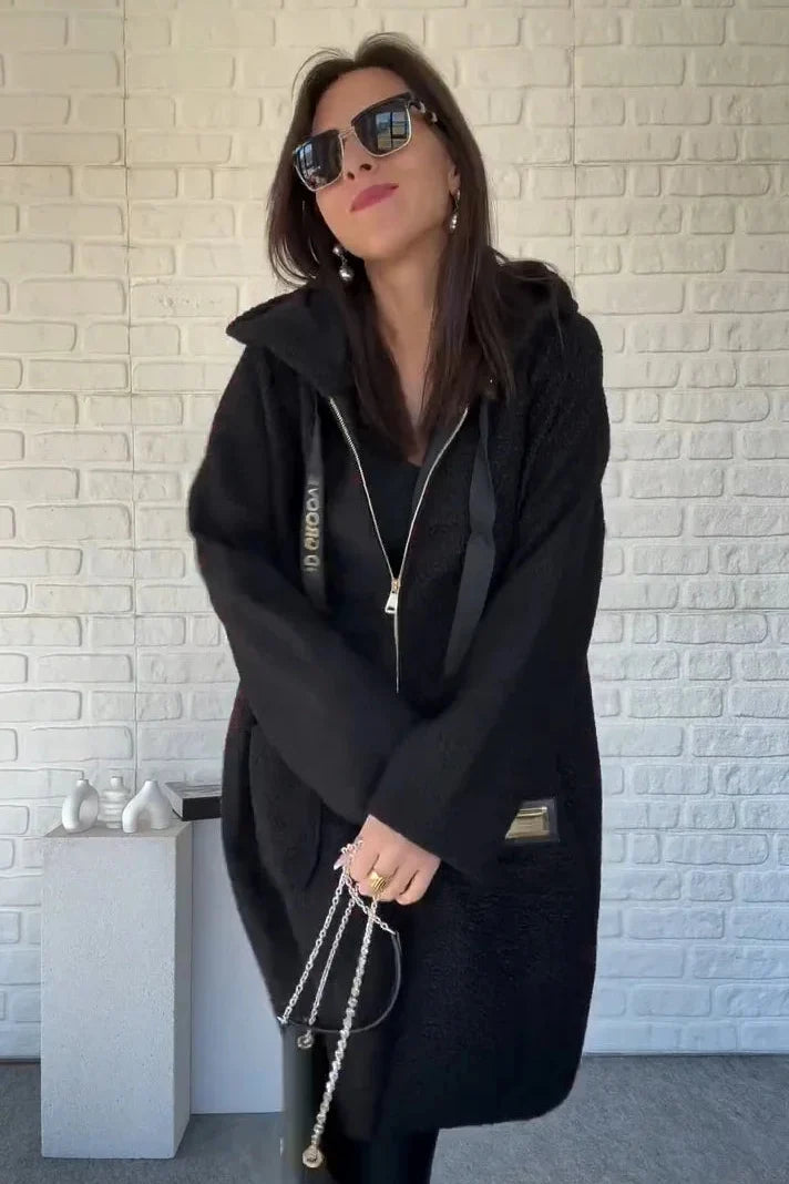 Naiste kapuutsiga jakk