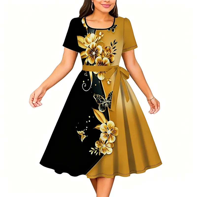 Elegantne lilleline kleit