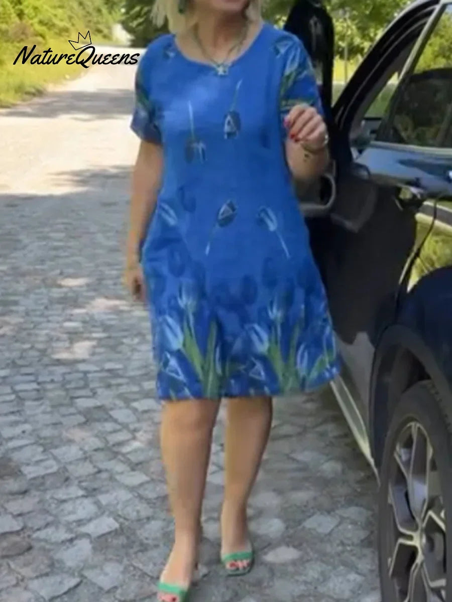 Naiste kleit lilleprindiga