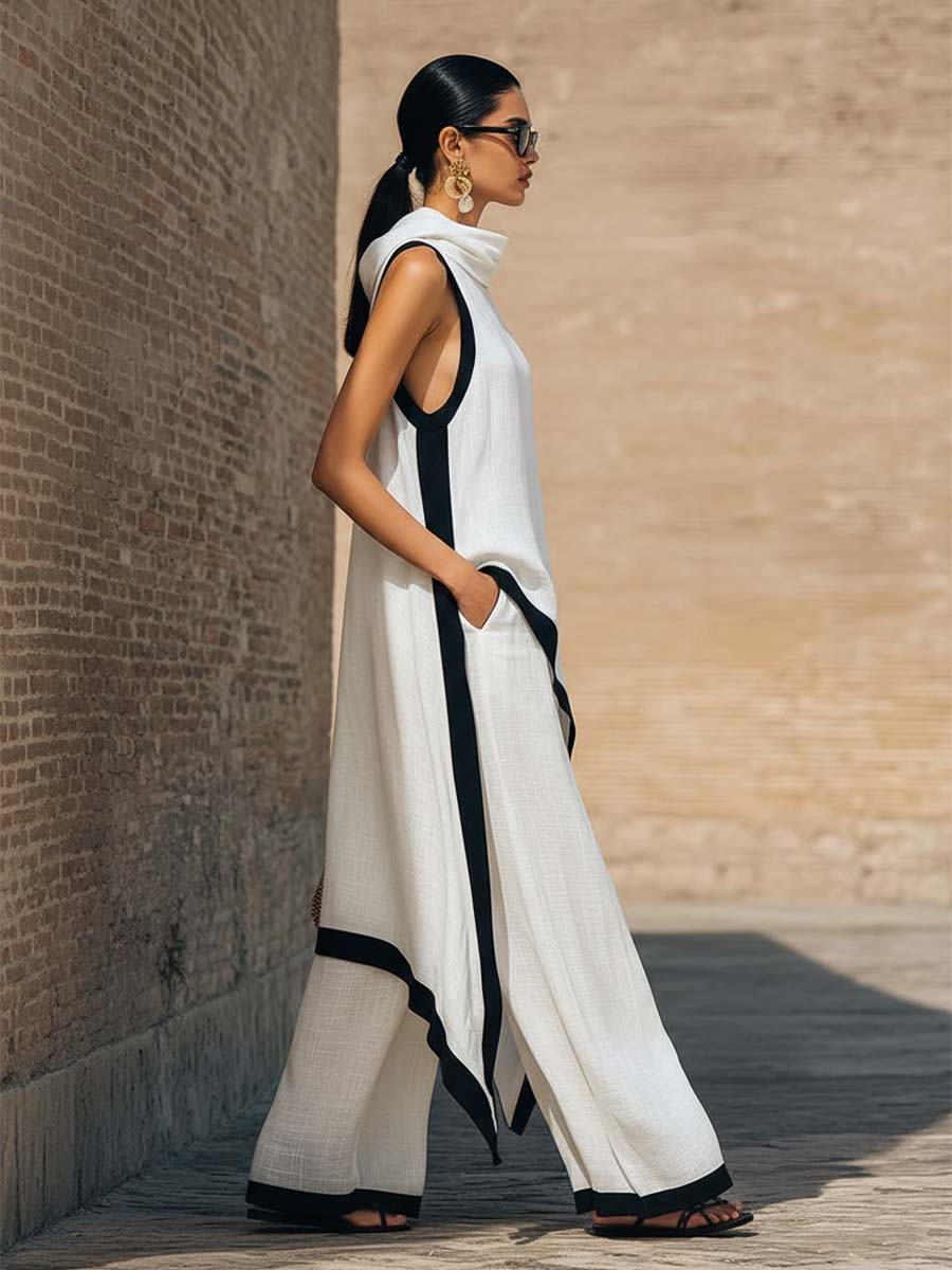 Eriline, elegantne kaheosaline komplekt