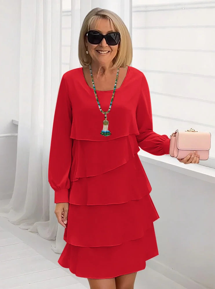 Naiste rüüside ja pikkade varrukatega kleit