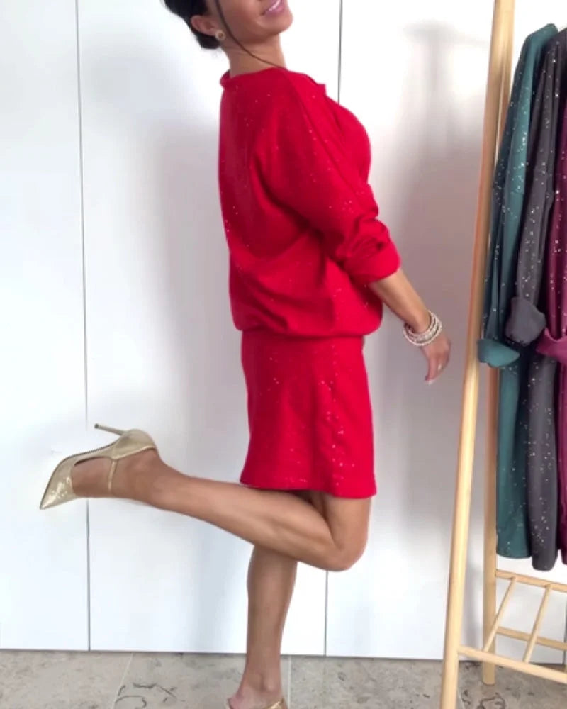 Punane pidulik kleit