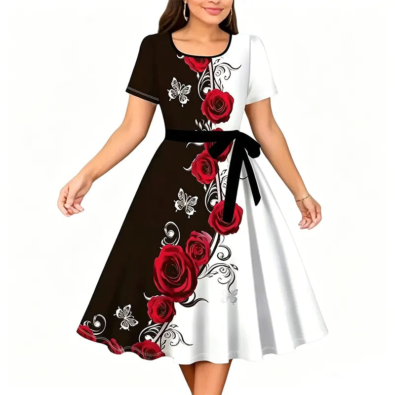 Elegantne lilleline kleit