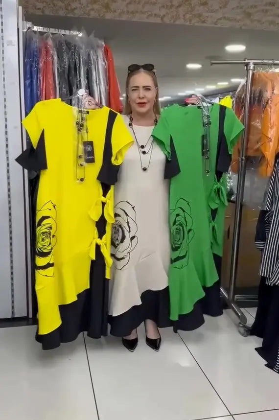 Tiina - Uus vabaaja kleit paelaga