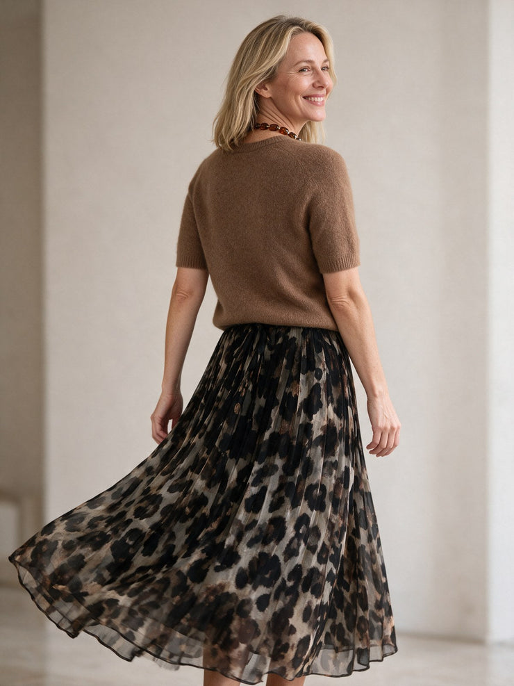Leopardimustriga kaheosaline komplekt
